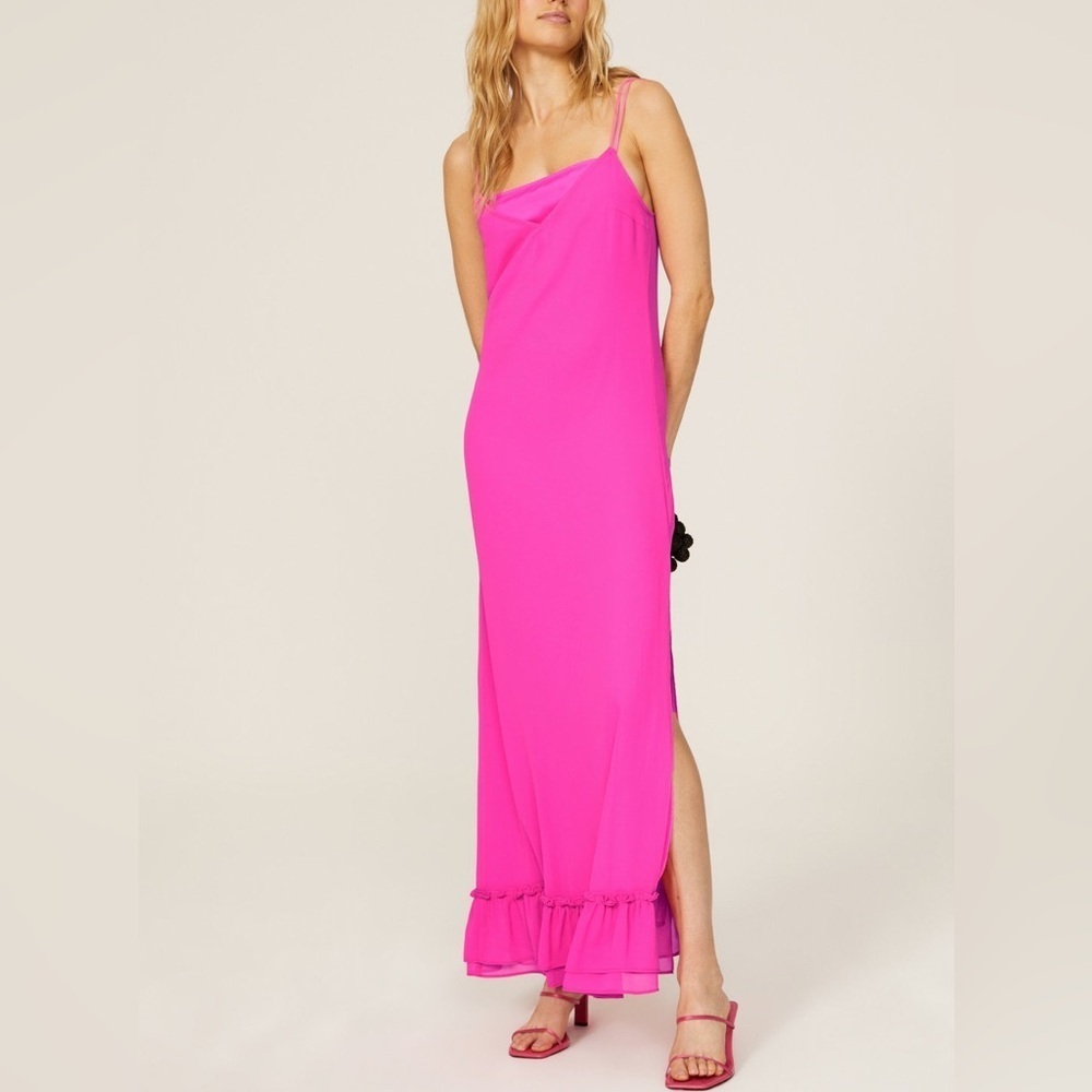 LINE & DOT - Adelyn Maxi Hot Pink Dress